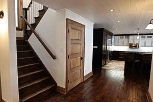 custom built cottage - front stairwell