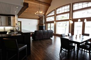 custom built cottage - living/dining area