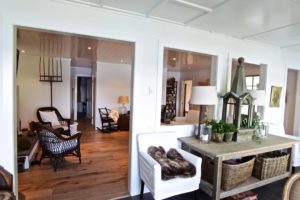Catchacoma cottage renovation - walk into living room