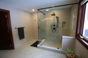 Clear Lake Bathroom Renovation - Shower Glass