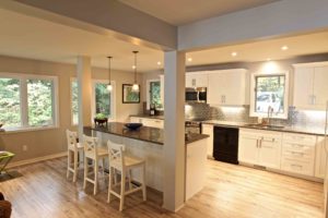 home renovation - walking into kitchen