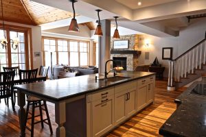 Buckhorn Cottage Renovation - Kitchen Looking out to Lake