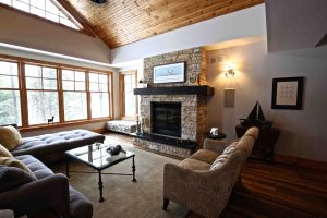 Buckhorn Cottage Renovation - Living Room and Fireplace