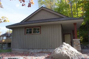 Buckhorn garage - exterior siding