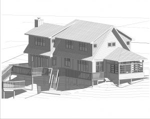 stoney lake custom cottage build-revit drawing