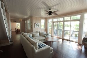 stoney lake custom cottage build-living room
