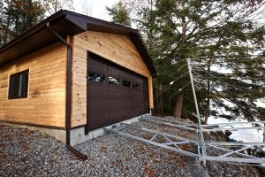 sandy lake boathouse - from water