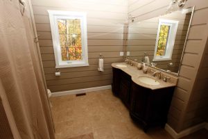 lakefield cottage build - bathroom