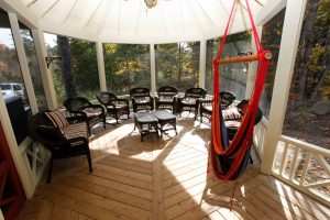 lakefield cottage build - sunroom