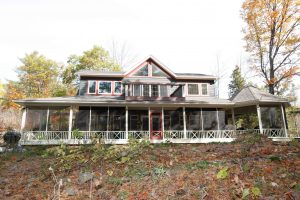 lakefield cottage build - exterior front of home