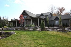 custom cottage build - side exterior