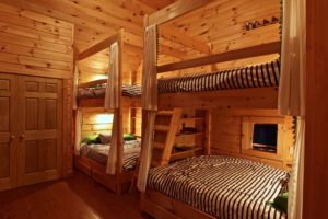 Stoney Lake island cottage renovation - custom bunkbeds