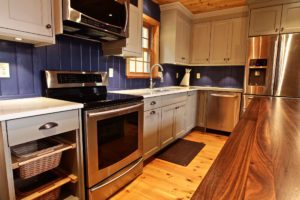 Stoney Lake island cottage renovation - kitchen stove