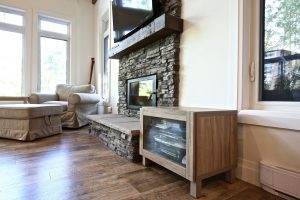 Custom Built Island Cottage - Fireplace