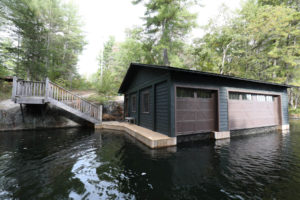 Stoney Lake Island Boathouse - Dockside