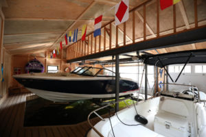 Stoney Lake Island Boathouse - Interior