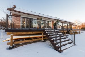 Exterior and back deck from yard