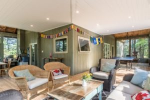 Stoney Lake Screened Porch - Interior Relax Area