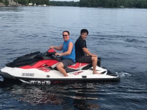 Mario on jet ski