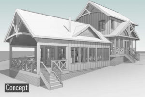 Cottage Exterior Revit