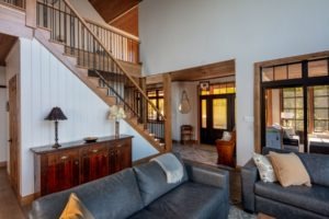 Custom Cottage Renovation - Living Room and Staircase